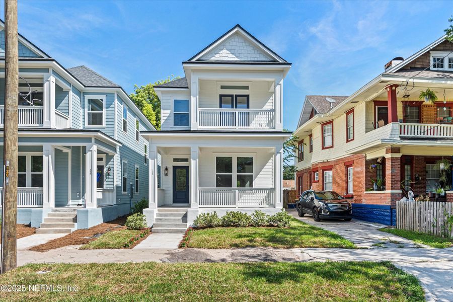 Front exterior of a new home in , Jacksonville, FL, highlighting curb appeal (Image 23).