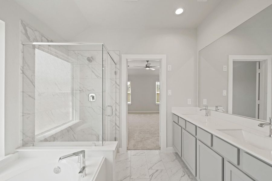 Furnished interior view inside a new home in Briarwood Crossing, Rosenberg (Image 9). Furnished interior view inside a new home in Briarwood Crossing, Rosenberg (Image 9).