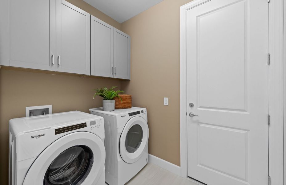 Laundry room with ample storage