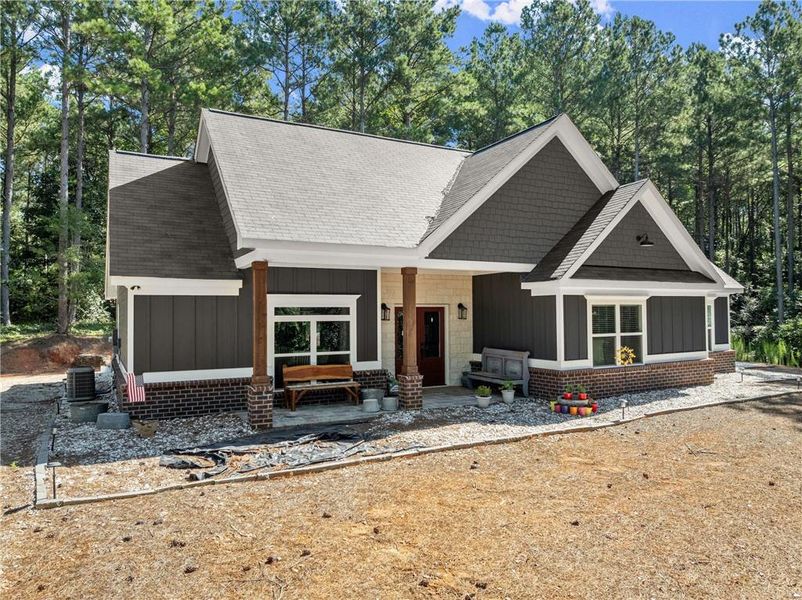 Front exterior of a new home in , Royston, GA, highlighting curb appeal (Image 22).