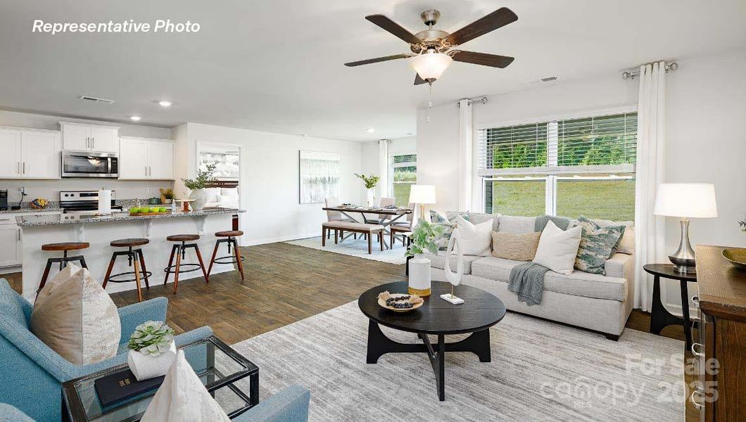 Furnished interior view inside a new home in Villages of Maiden, Maiden (Image 20).