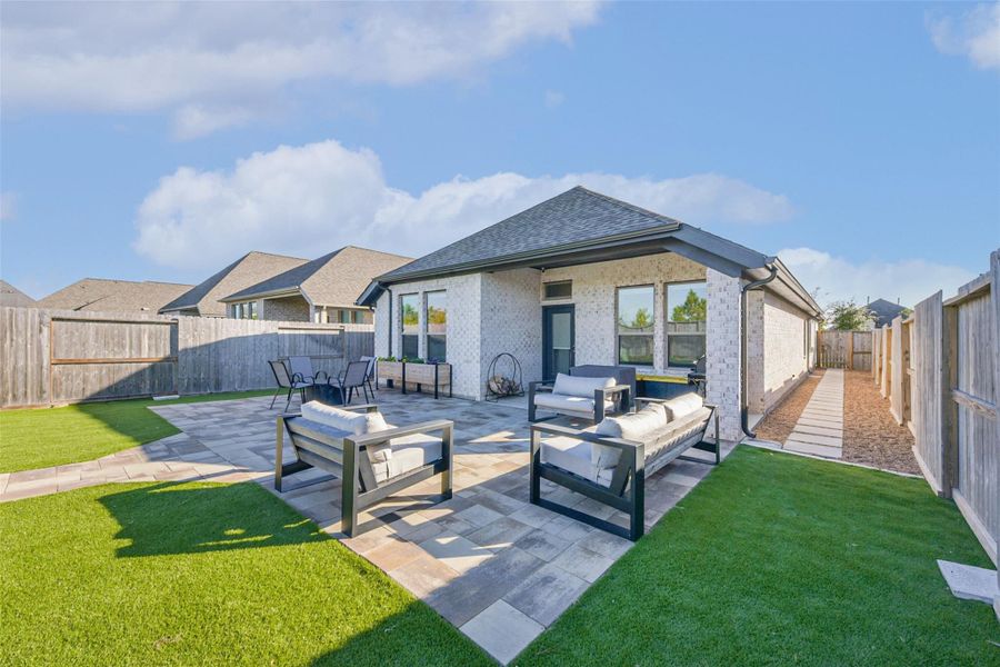 Exterior details and patio area of a home in , Katy (Image 26). Exterior details and patio area of a home in , Katy (Image 26).