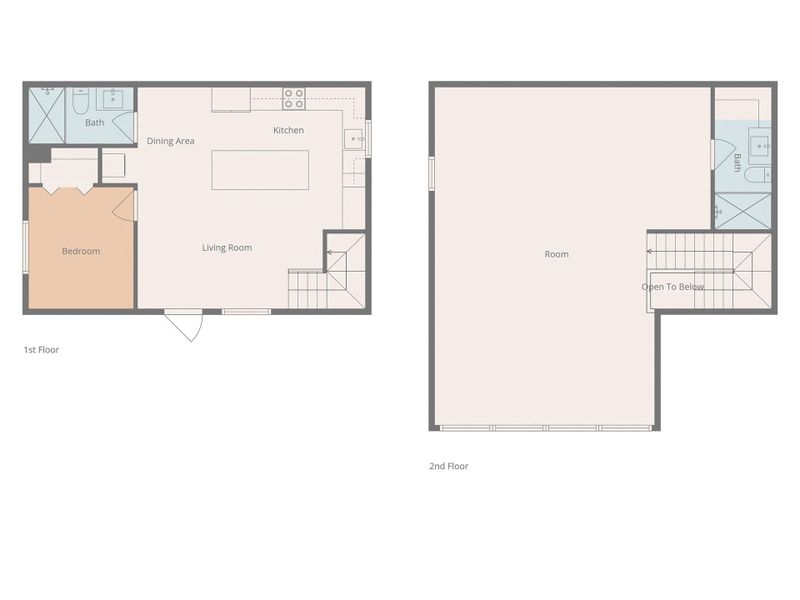 2D floor plan layout of this home in , Brevard, NC (Image 3).