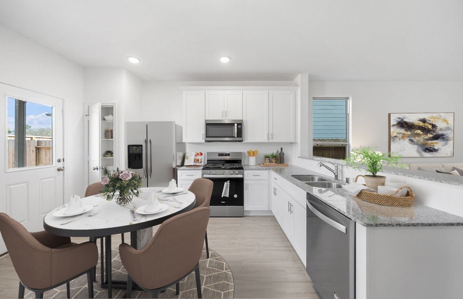 Representative furnished interior of a home built from the Adams by Centex in Pinara Pines, Conroe (Image 4).