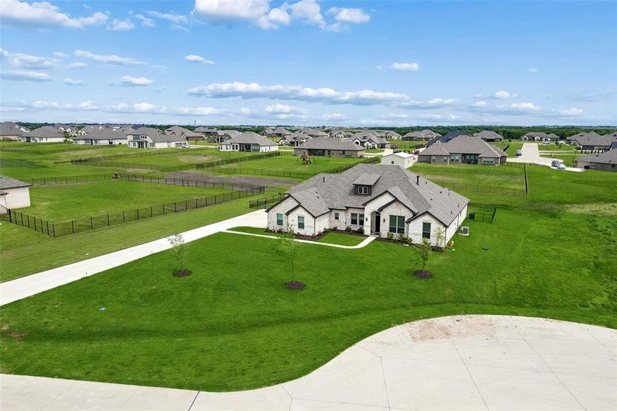 Front exterior of a new home in , Mesquite, TX, highlighting curb appeal (Image 22).