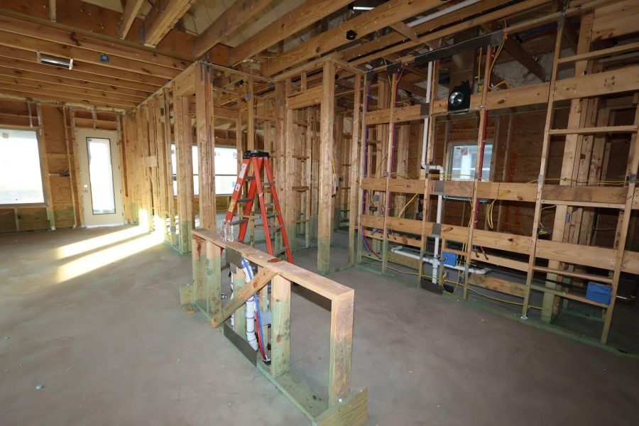 In-progress construction of a new home in Meridiana 45' Homesites, Manvel, TX (Image 10).