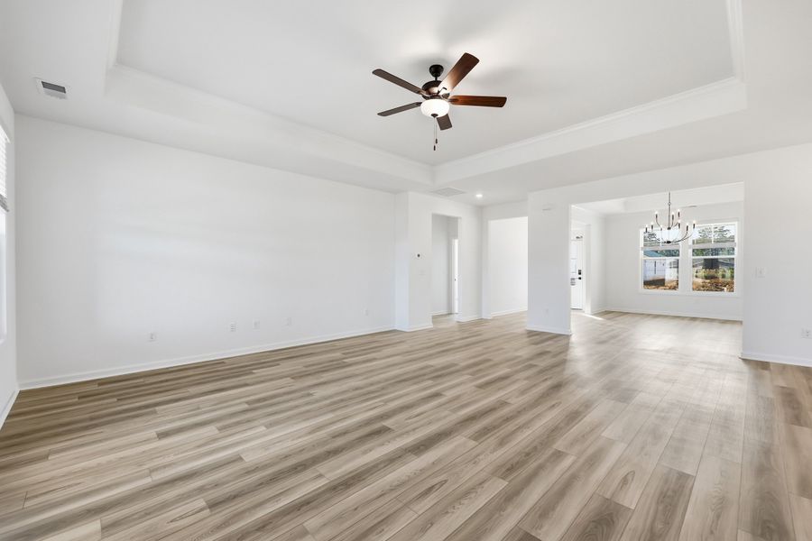 Representative unfurnished interior of a home built from the Grayson II by Great Southern Homes in Oak Grove, Conway (Image 32). Representative unfurnished interior of a home built from the Grayson II by Great Southern Homes in Oak Grove, Conway (Image 32).