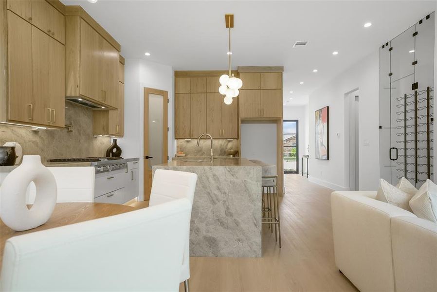 Furnished interior view inside a new home in , Dallas (Image 3).