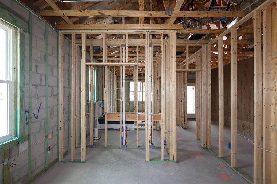In-progress construction of a new home in Center Lake on the Park, St. Cloud, FL (Image 11). In-progress construction of a new home in Center Lake on the Park, St. Cloud, FL (Image 11).