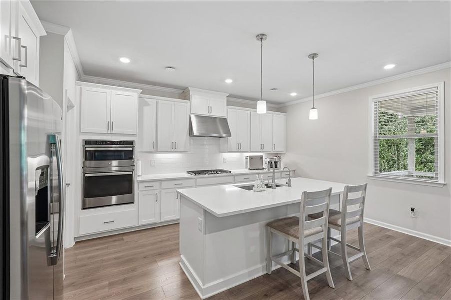 Furnished interior view inside a new home in Haley Station, Canton (Image 9).
