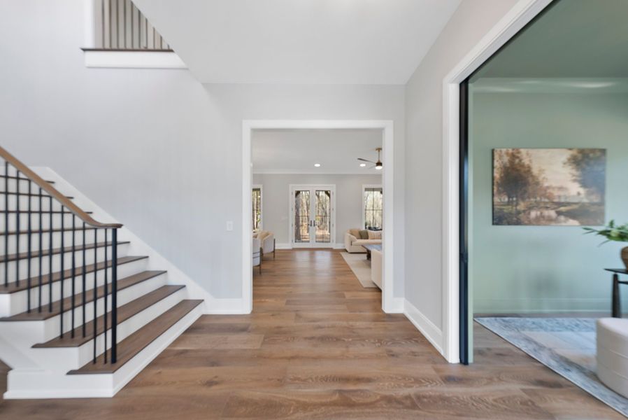 Representative furnished interior of a home built from the Eloise by Homes by Dickerson in The Founding at Blue Ridge, Raleigh (Image 15).