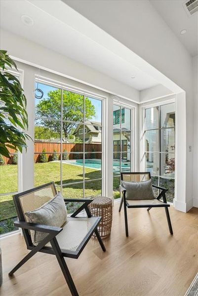Exterior details and patio area of a home in , Dallas (Image 26).