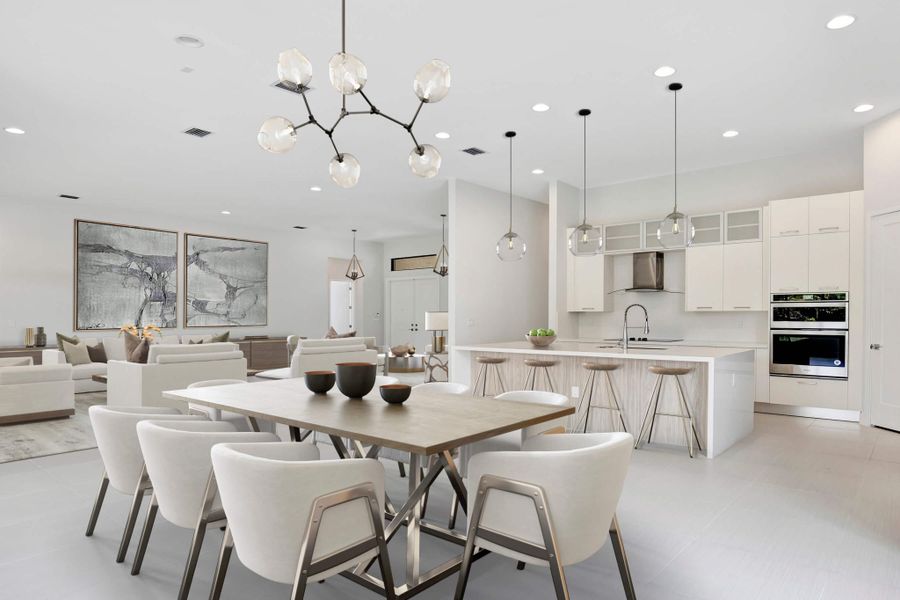 Representative furnished interior of a home built from the Majestic by CC Homes in Estates by Turnberry, Davie (Image 6).