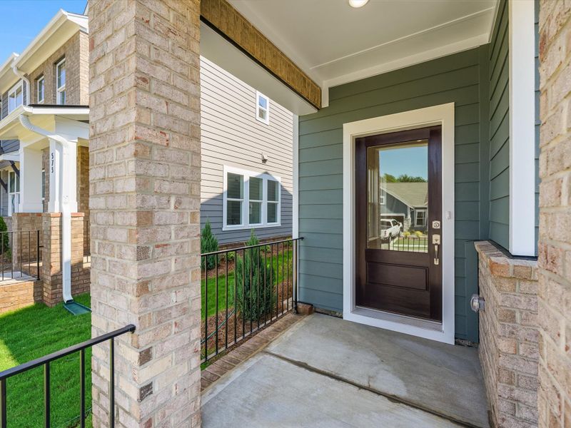 Exterior details and patio area of a home in Hardy Pond Townhomes, Rock Hill (Image 3). Exterior details and patio area of a home in Hardy Pond Townhomes, Rock Hill (Image 3).
