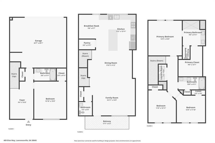2D floor plan layout of this home in , Lawrenceville, GA (Image 5).
