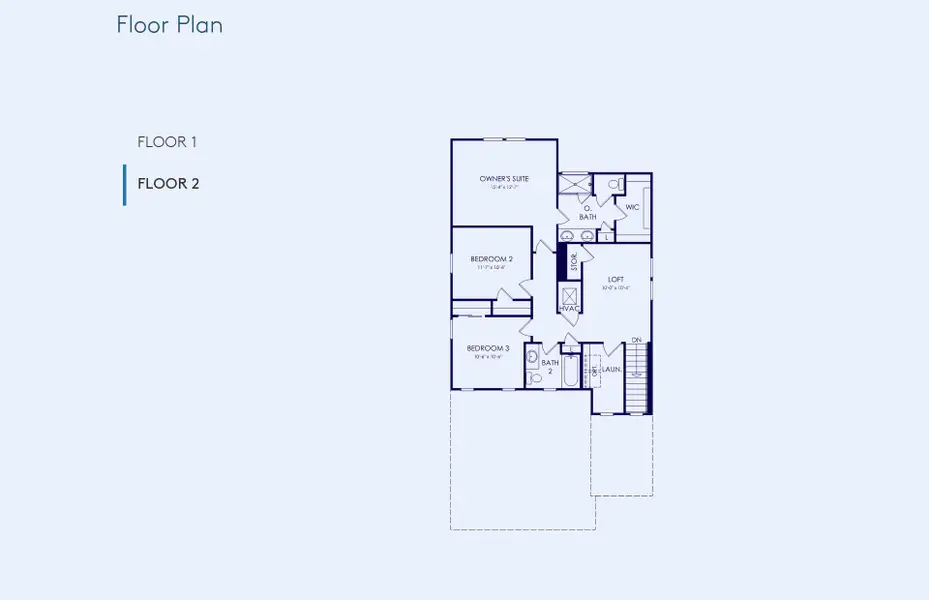 2D floor plan layout of this home in Waterset, Apollo Beach, FL (Image 4).