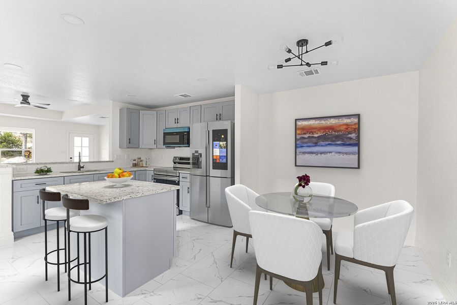 Furnished interior view inside a new home in , Spring Branch (Image 10).