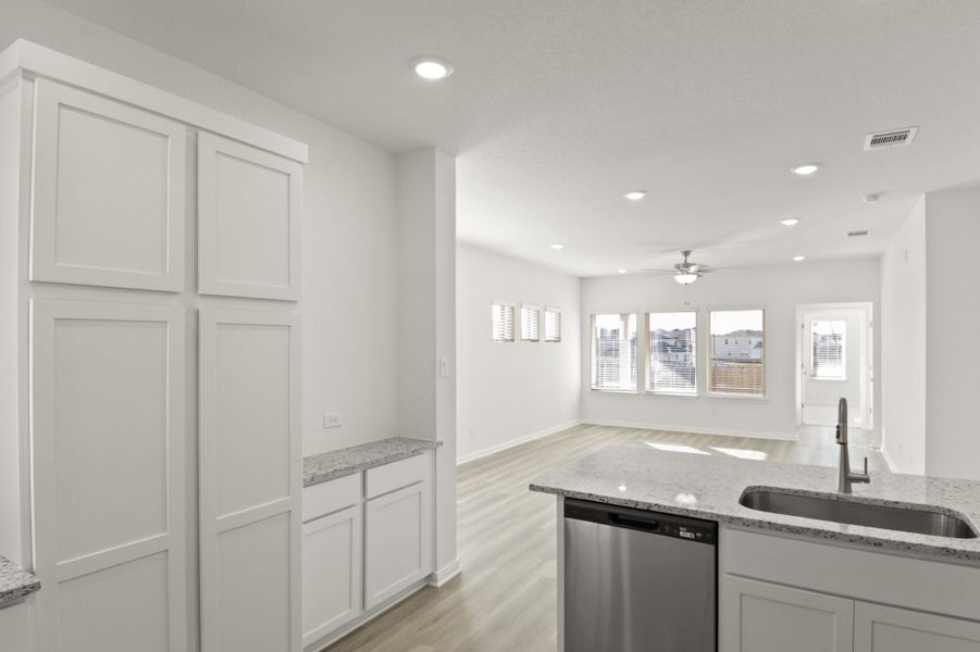 Furnished interior view inside a new home in Cool Water at Sonterra, Jarrell (Image 6).