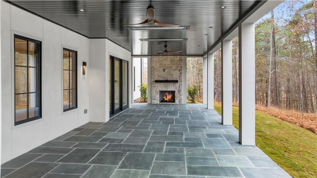 Exterior details and patio area of a home in , Greensboro (Image 34). Exterior details and patio area of a home in , Greensboro (Image 34).