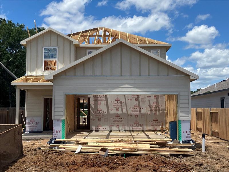 In-progress construction of a new home in Sherwood Glen, Conroe, TX (Image 26).