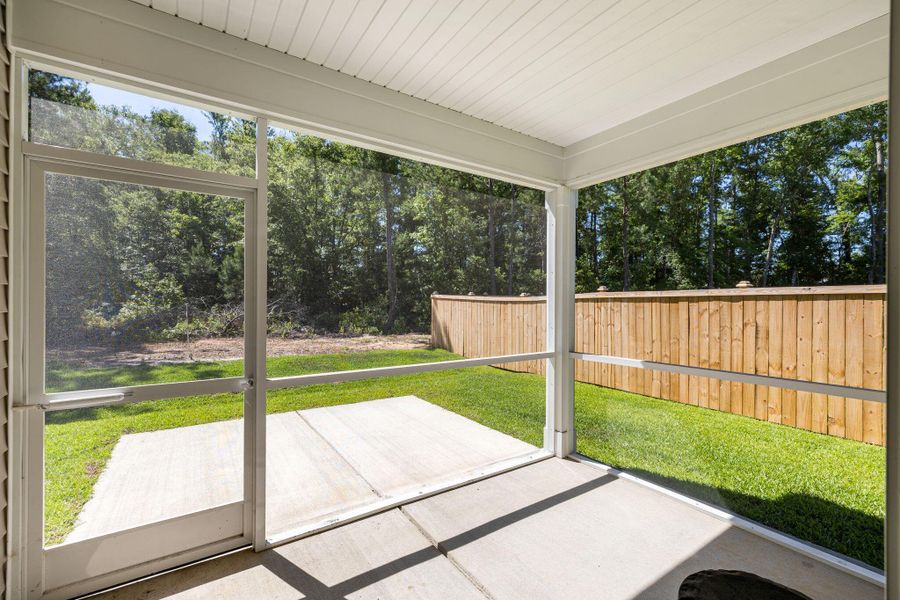 Exterior details and patio area of a home in Bradford Pointe, Summerville (Image 17). Exterior details and patio area of a home in Bradford Pointe, Summerville (Image 17).