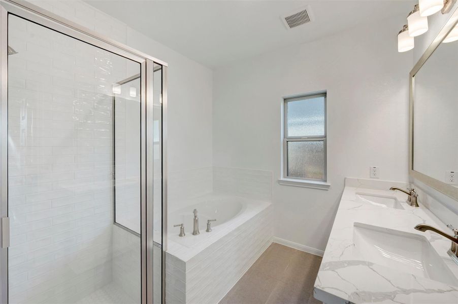 Serene owner's bath