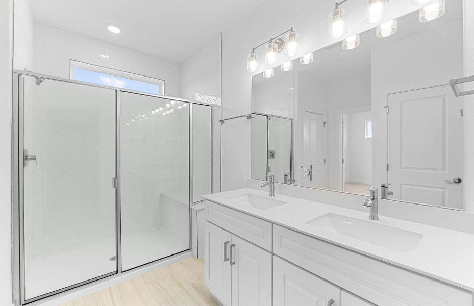 Furnished interior view inside a new home in Northpoint at Old Settlers, Round Rock (Image 13). Furnished interior view inside a new home in Northpoint at Old Settlers, Round Rock (Image 13).