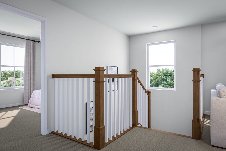 Representative furnished interior of a home built from the Banks by Tri Pointe Homes in Alton Creek, Mint Hill (Image 8).