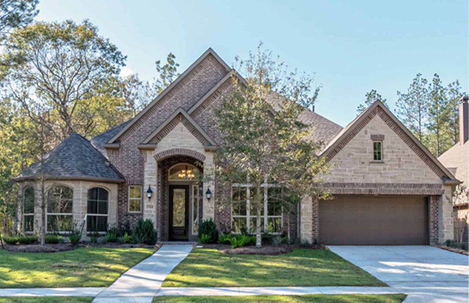 Representative exterior photo of a completed home built from the 3358 by Ravenna Homes in Artavia 70′, Conroe, TX (Image 25).