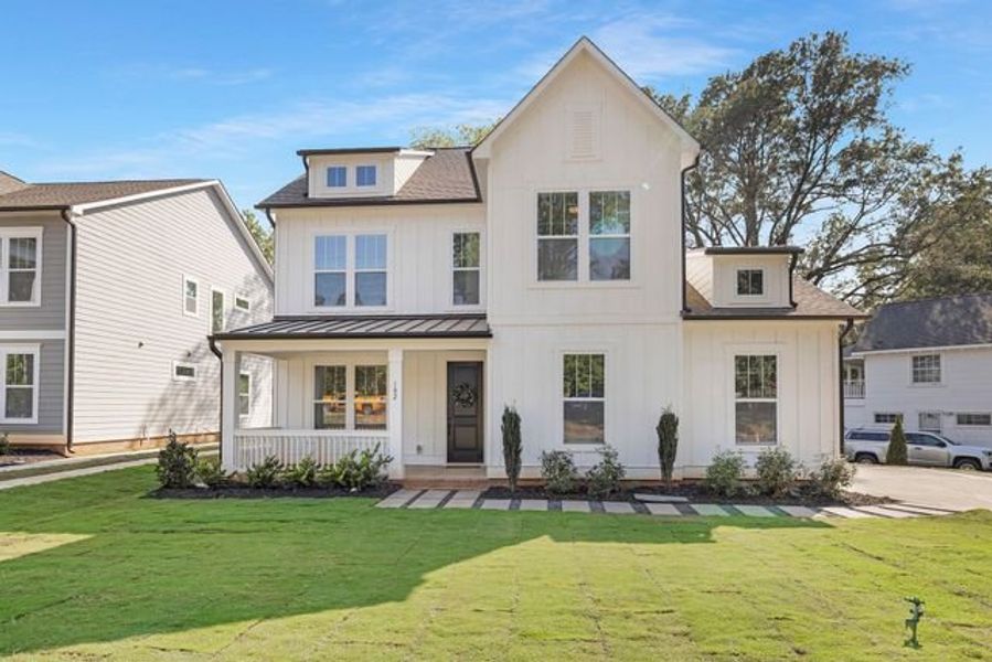 Representative exterior photo of a completed home built from the Hudson by True Homes in Whispering Hills, Locust, NC (Image 23).
