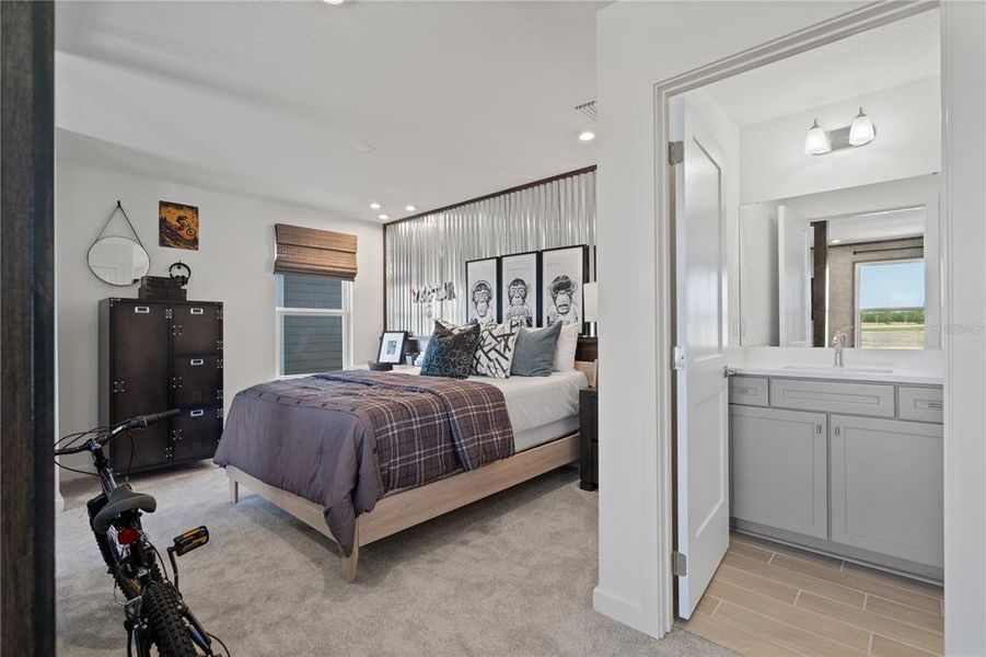 Furnished interior view inside a new home in Trinity Place, St. Cloud (Image 16). Furnished interior view inside a new home in Trinity Place, St. Cloud (Image 16).