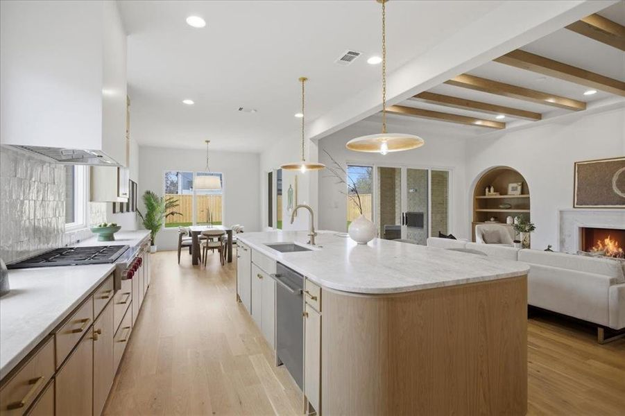 Furnished interior view inside a new home in , Dallas (Image 11).