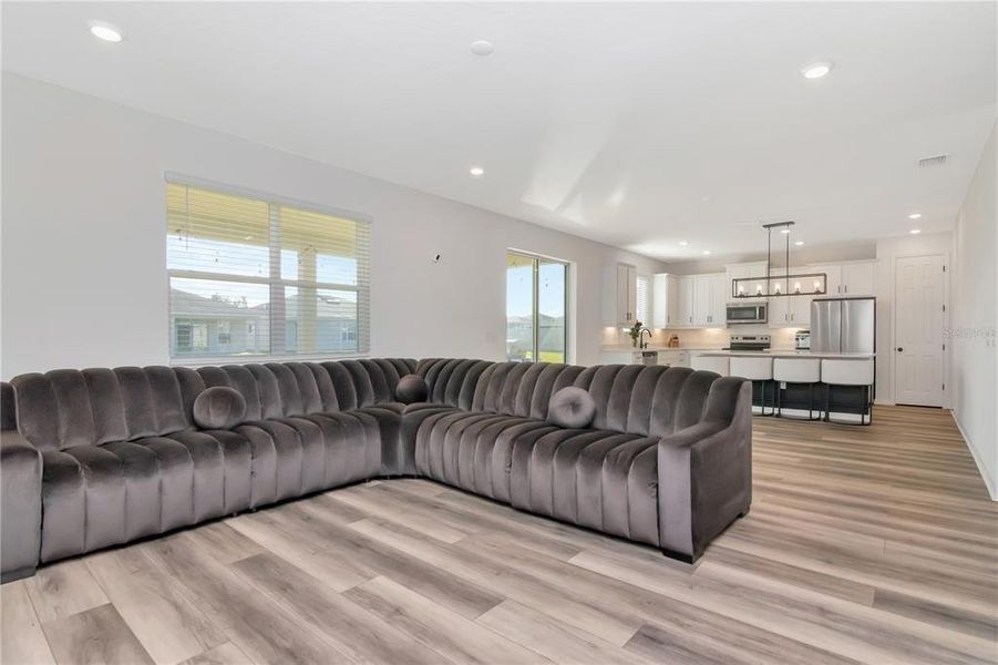 Furnished interior view inside a new home in Riverstone, Land O' Lakes (Image 8). Furnished interior view inside a new home in Riverstone, Land O' Lakes (Image 8).