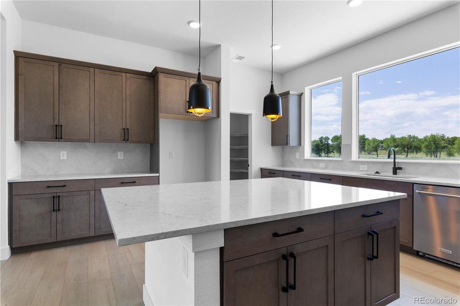Furnished interior view inside a new home in Dillon Pointe - Skyview, Broomfield (Image 12).