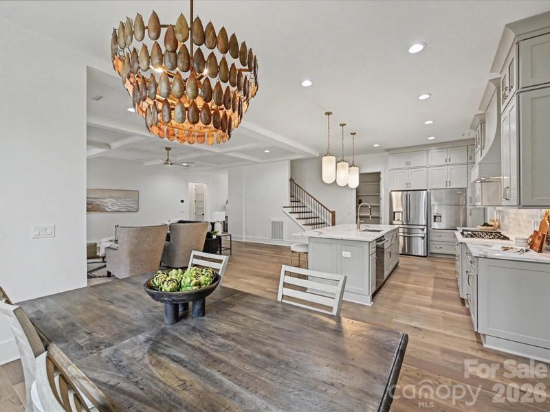 Furnished interior view inside a new home in , Clover (Image 32).