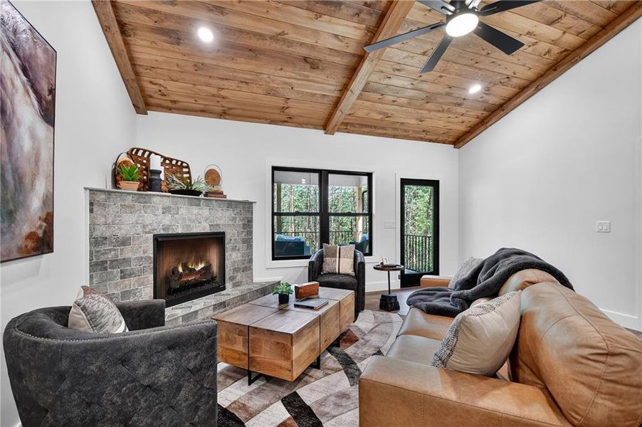 Furnished interior view inside a new home in , McCaysville (Image 33).