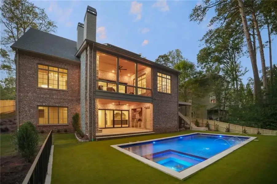 Exterior details and patio area of a home in , Atlanta (Image 24).