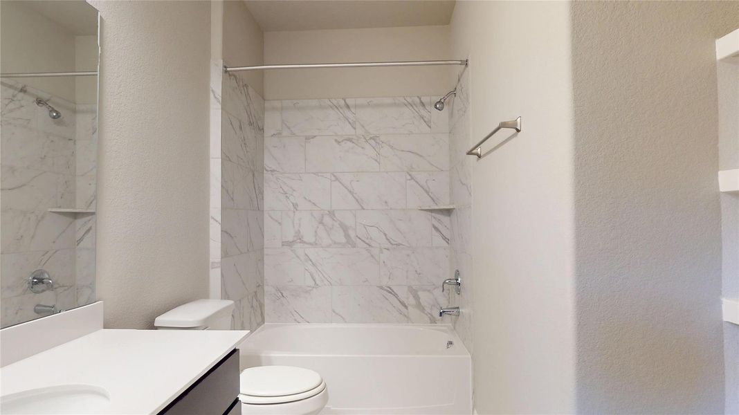 Furnished interior view inside a new home in , Willis (Image 9).