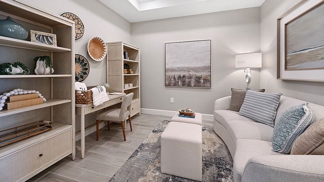Representative furnished interior of a home built from the Caicos by Taylor Morrison in Skye Ranch Community Group Page, Sarasota (Image 11).
