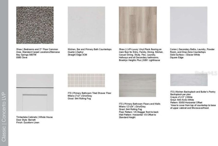 Design Selections ~ Home is under construction, selections are subject to change