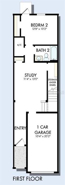 2D floor plan layout of this home in , Daytona Beach, FL (Image 2). 2D floor plan layout of this home in , Daytona Beach, FL (Image 2).