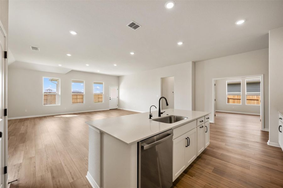 Furnished interior view inside a new home in The Colony, Bastrop (Image 12).