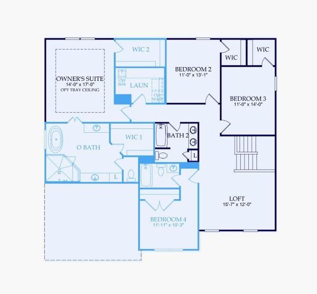 2D floor plan layout of this home in Ashworth Estates, Powder Springs, GA (Image 4). 2D floor plan layout of this home in Ashworth Estates, Powder Springs, GA (Image 4).