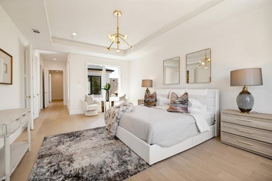 Furnished interior view inside a new home in , Dallas (Image 24).