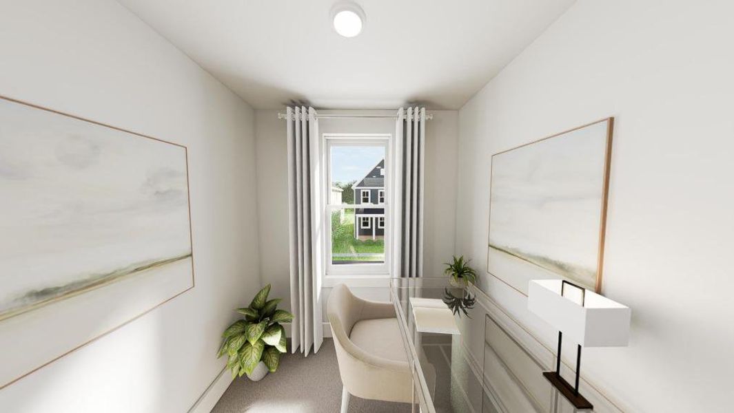 Furnished interior view inside a new home in Wendell Falls, Wendell (Image 10).