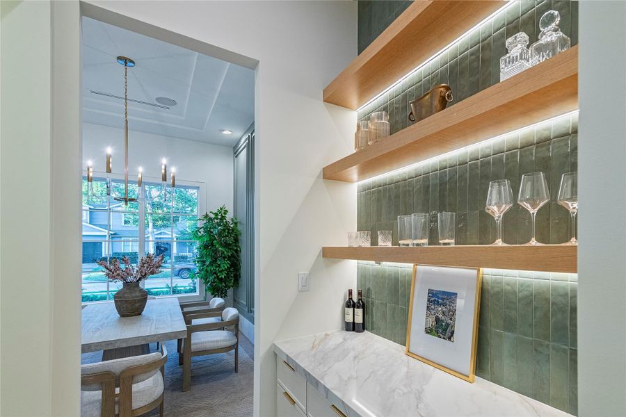 Furnished interior view inside a new home in , Houston (Image 25).