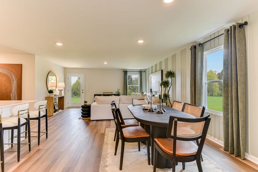 Furnished interior view inside a new home in Essence at Whiskey Run, New Ellenton (Image 10). Furnished interior view inside a new home in Essence at Whiskey Run, New Ellenton (Image 10).