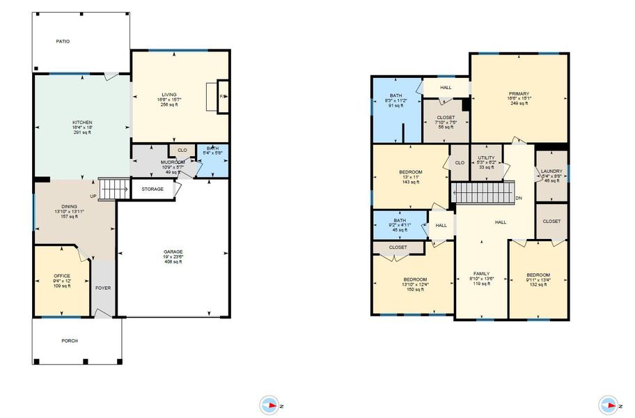 2D floor plan layout of this home in , Ravenel, SC (Image 5).