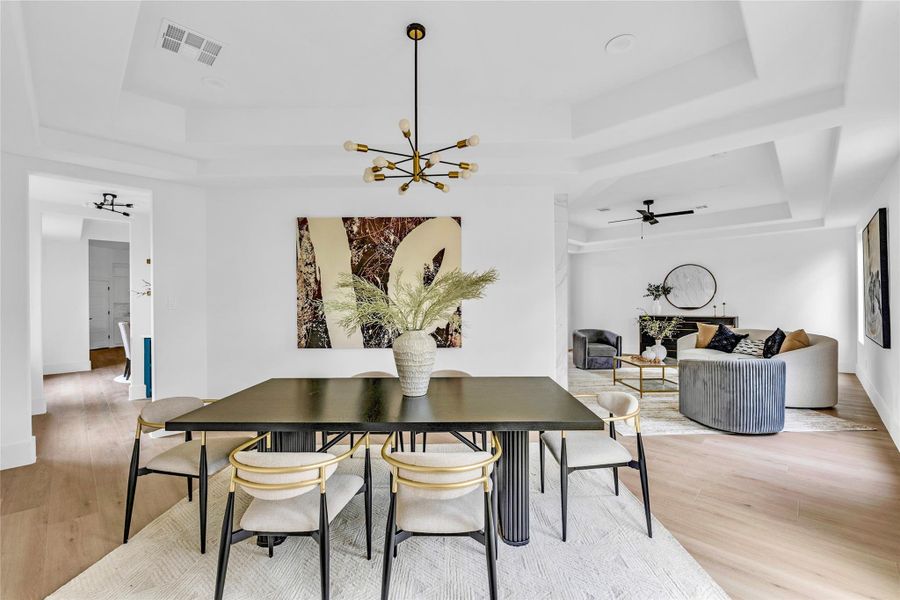 Furnished interior view inside a new home in , Houston (Image 8).