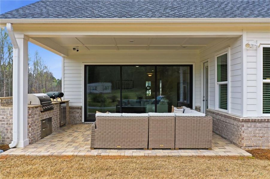 Exterior details and patio area of a home in , Cumming (Image 22). Exterior details and patio area of a home in , Cumming (Image 22).